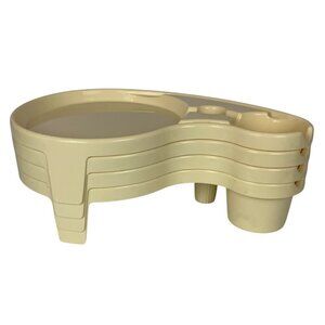 Debbie Meyers Buffet Genius 4 Party Trays Plate Cup Utensil Holders Stackable